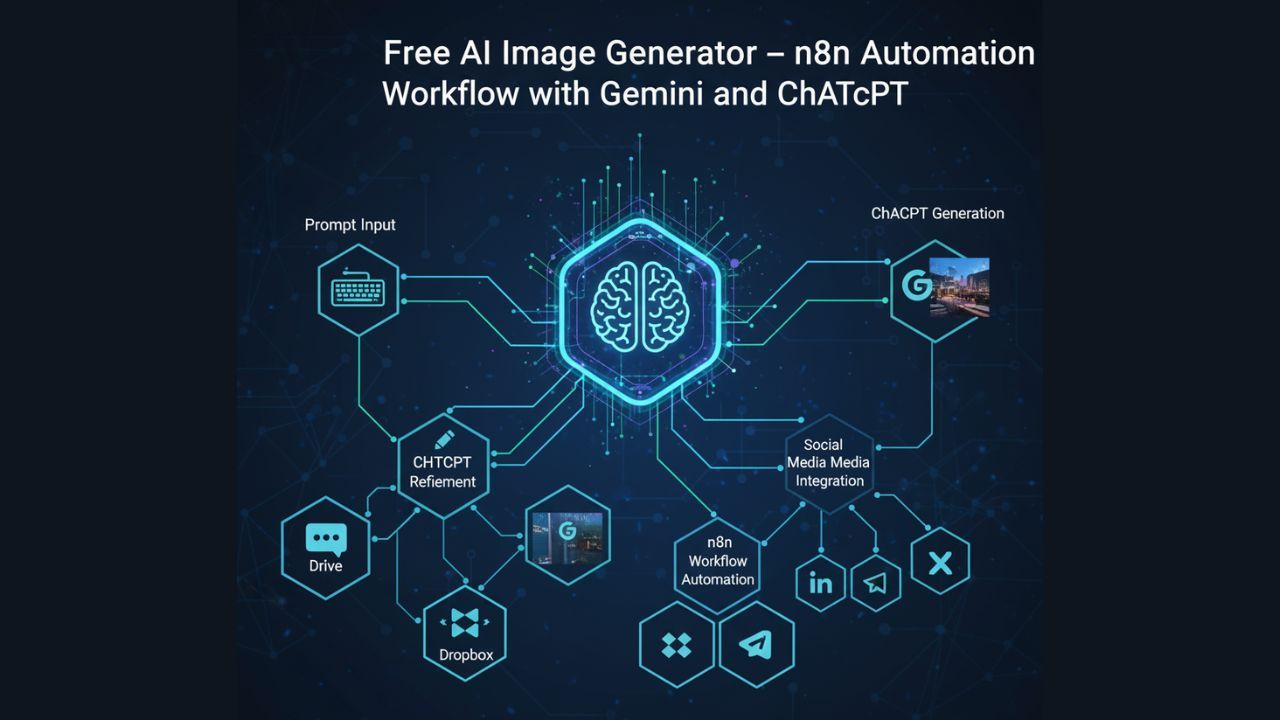 Free AI Image Generator – n8n Automation Workflow with Gemini and ChatGPT